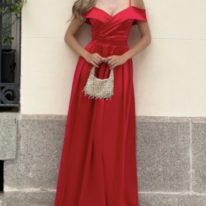 VESTIDO BARDOT SATINADO