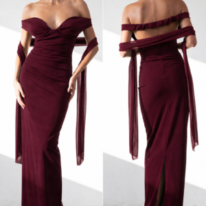 Vestido escote barco