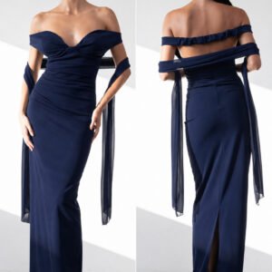 Vestido escote barco