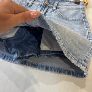 Falda pantalón denim