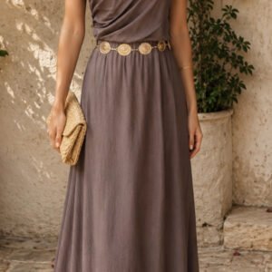Vestido largo lino