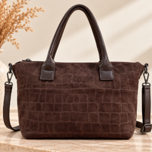 BOLSO ANTE MEDIANO MARRÓN