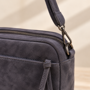 BOLSO BANDOLERA ANTE GRIS