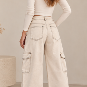 PANTALÓN CARGO BEIGE