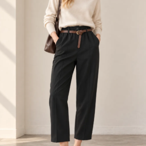 PANTALÓN PINZA CON GOMA EN LA CINTURA