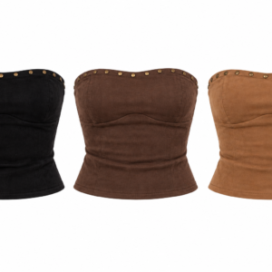 Top palabra de honor efecto ante con tachuelas